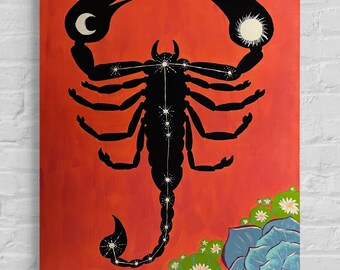 Scorpio Scorpion Painting (24