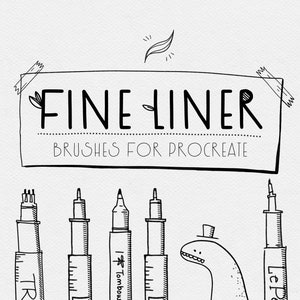 Fine Liner Brushes for Procreate | Fineliners, Stipple Brushes, Pattern Brushes, a complete toolkit for your doodles, inking and lineart