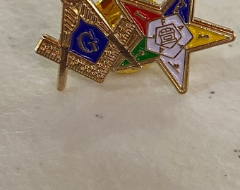 OES/Mason Lapel Pin