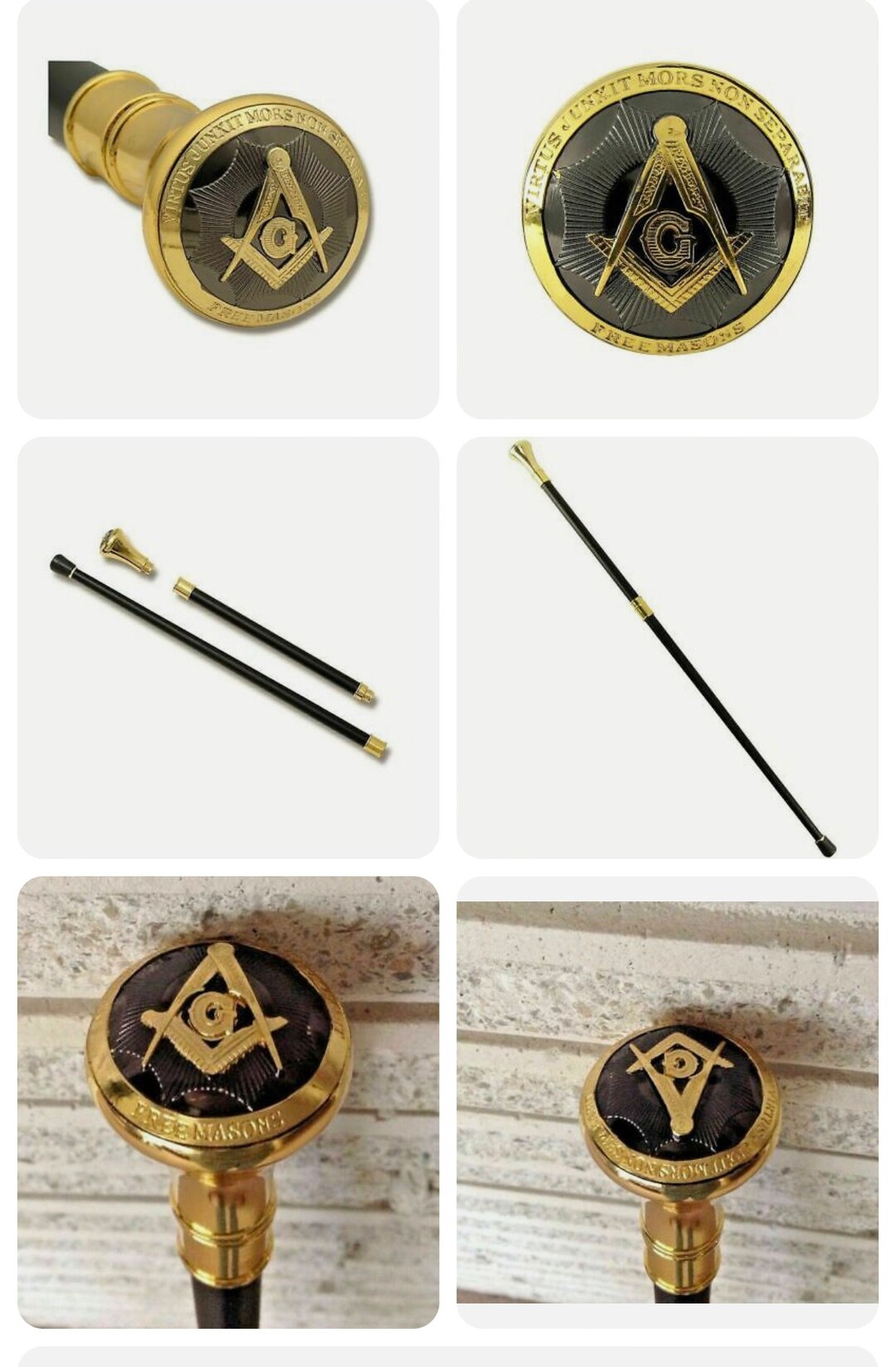 Masonic Walking Cane Etsy