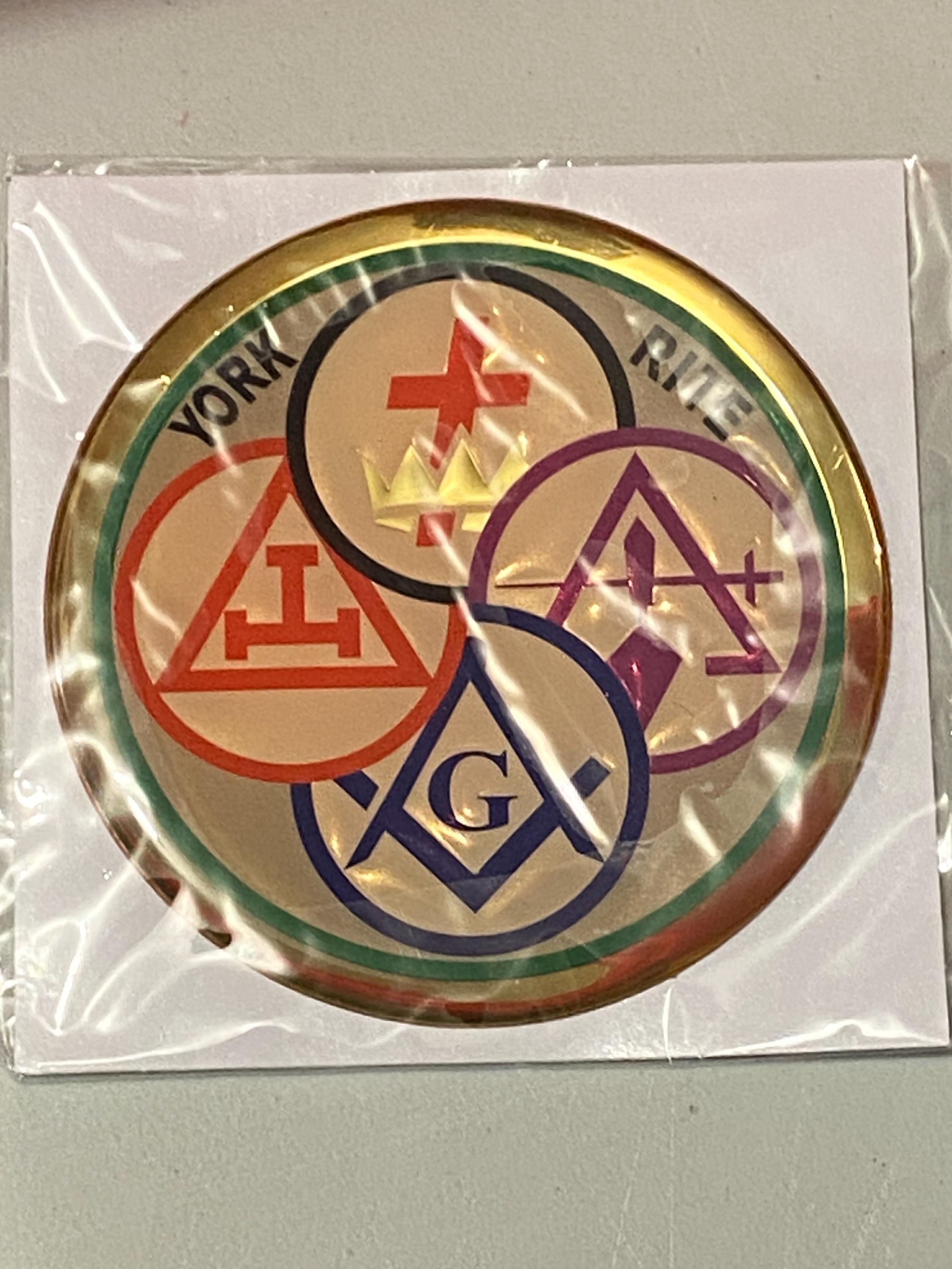 York Rite Gel Car Emblem - Etsy