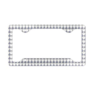 Moldura de placa de metal