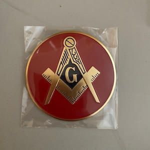 Square and Compass car Emblem