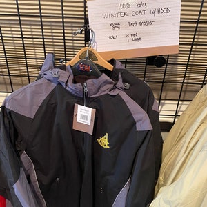Black and Gray Past Master Jacket with Hood