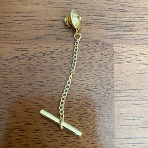 Tie Tack Clasp with Chain