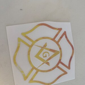 Masonic firefighter decals
