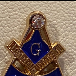 ▪️50’s【FREE MASONRY】ACCSESSORIES Vintage Rotary Freemason Masonic 50 Years Lapel Hat Pin Tie