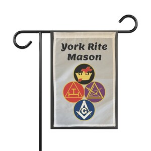 York Rite Mason Garden Flag