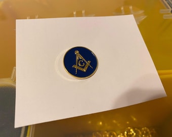 Blue Square and compass pin