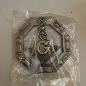 Masonic Square and Compass Car Emblem