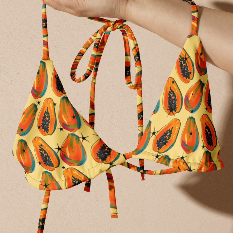 Women's String Bikini - Pineapple Paradise - Canopy Mint