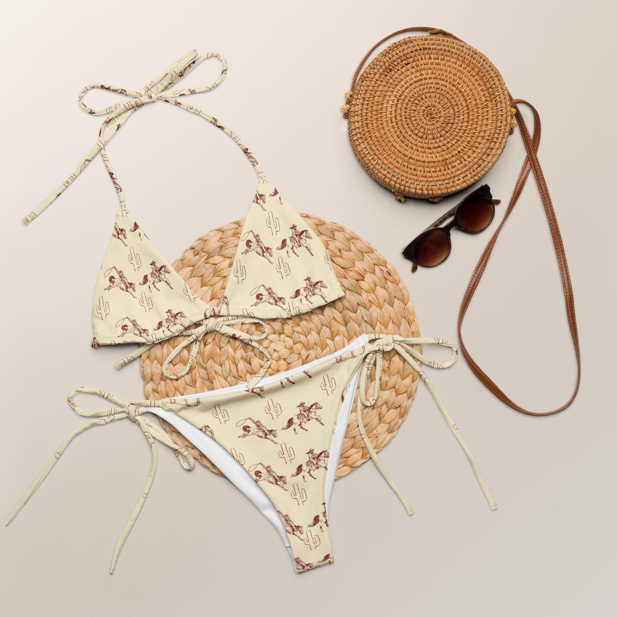So Biquinis*COWGIRL SB Collection*バンドゥ*loretta rodeo Yeehaw Rodeo Cowboy Bikini | Baha Ranch Western Wear