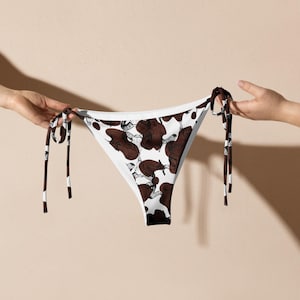 Longhorn Skull Bikini Bottom - Recycled Fabric, Cowgirl Western Style