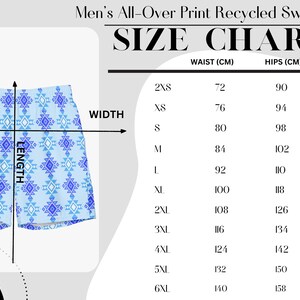 Cowboy Swim Trunks: Western Desert Print, Men's Swim Shorts image 7