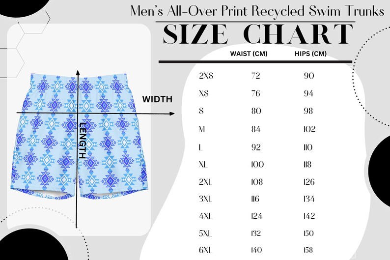 Cowboy Swim Trunks: Western Desert Print, Men's Swim Shorts image 7