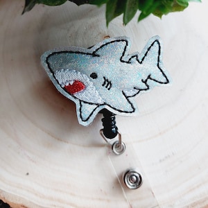 Shark Badge Reel, intrekbare haspel, ID-houder, medische badge echt, voor verpleegstersuniform