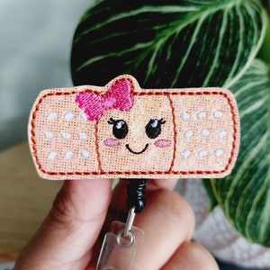 Bandaid Badge Reel, Retractable Reel , ID Holder, Medical Badge Real, for Nurses Uniform