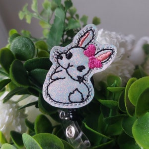 Bunny Badge Reel, Intrekbare Reel, ID Houder, Medische Badge Real, voor Verpleegkundigen Uniform