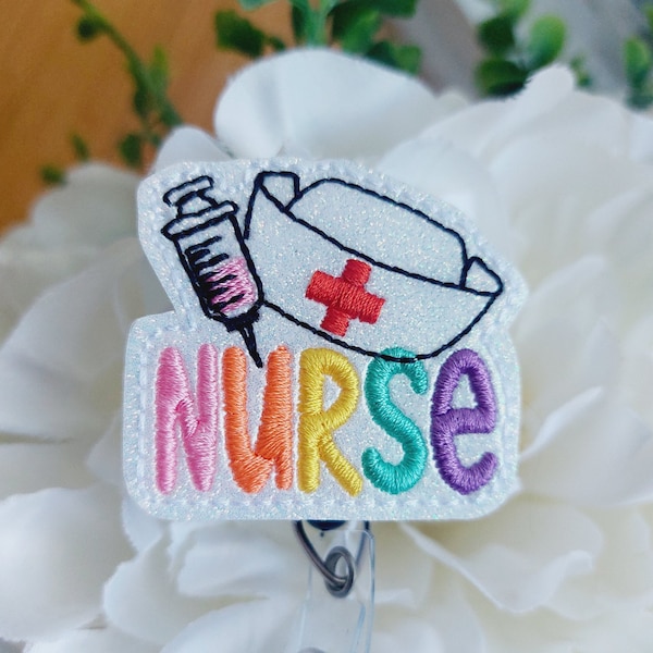 Nurse  Badge Reel, Retractable Reel , ID Holder, Medical Badge Real, for Nurses Uniform