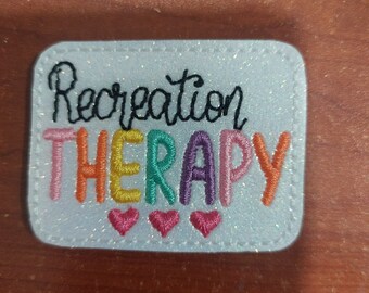 Carrete de credencial de terapia recreativa, porta identificación retráctil