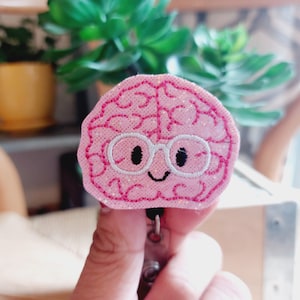 Smart Brain Badge Reel, Retractable Reel , ID Holder, Medical Badge Real, for Nurses Uniform