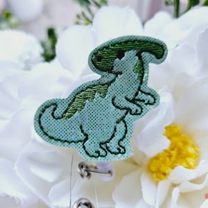 Bobine de badge dinosaure, bobine rétractable, porte-carte d&#39;identité, véritable badge médical, pour uniforme d&#39;infirmière