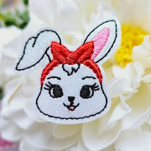 Girl Bunny Badge Reel, intrekbare haspel, ID-houder, medische badge echt, voor verpleegkundigen uniform