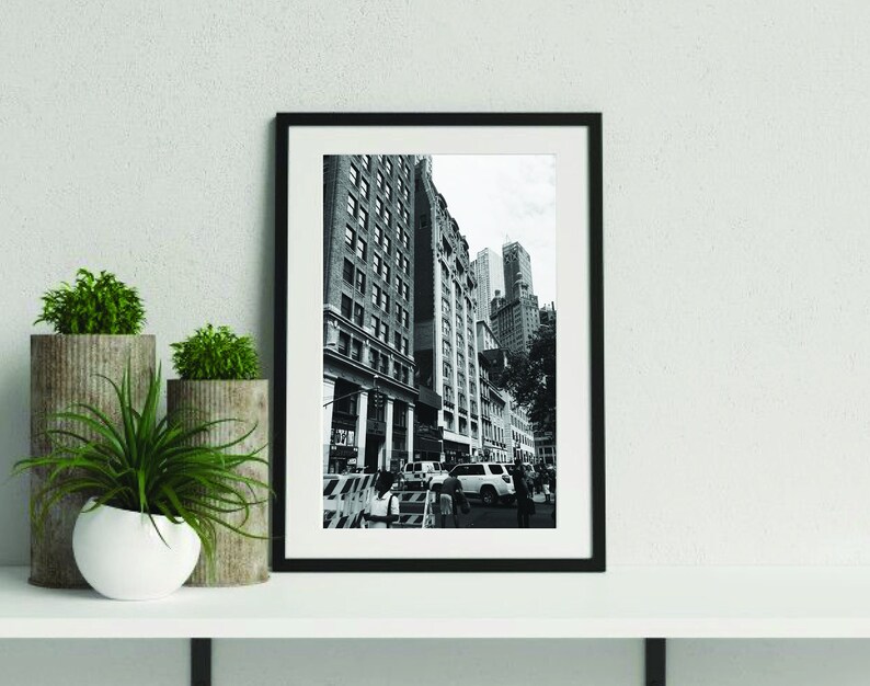New York City Black and White Photo Digital Print Instant - Etsy