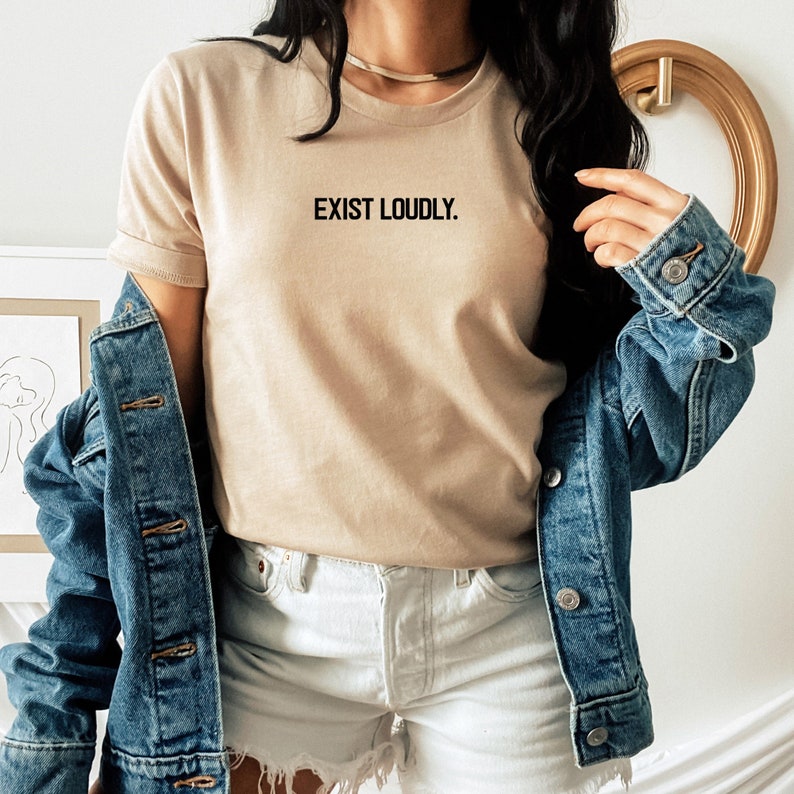 Exist Loudly Feminist Shirt Exist Loudly Sweatshirt Women - Etsy