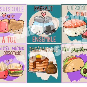 FRANS Leuke paren Valentijn set van 8 AFDRUKBAAR, download, pdf, Valentijnsdag, met lerarenkaarten, sint valentijn, francais