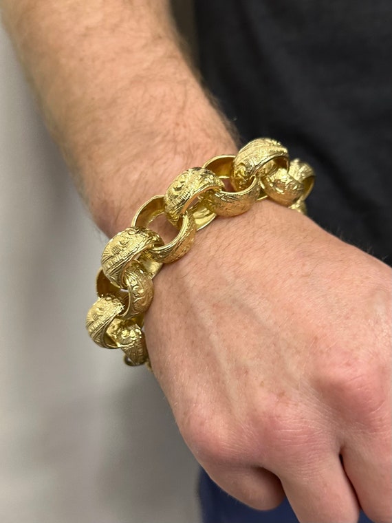 9ct Gold Belcher Bracelet – John Ross Jewellers