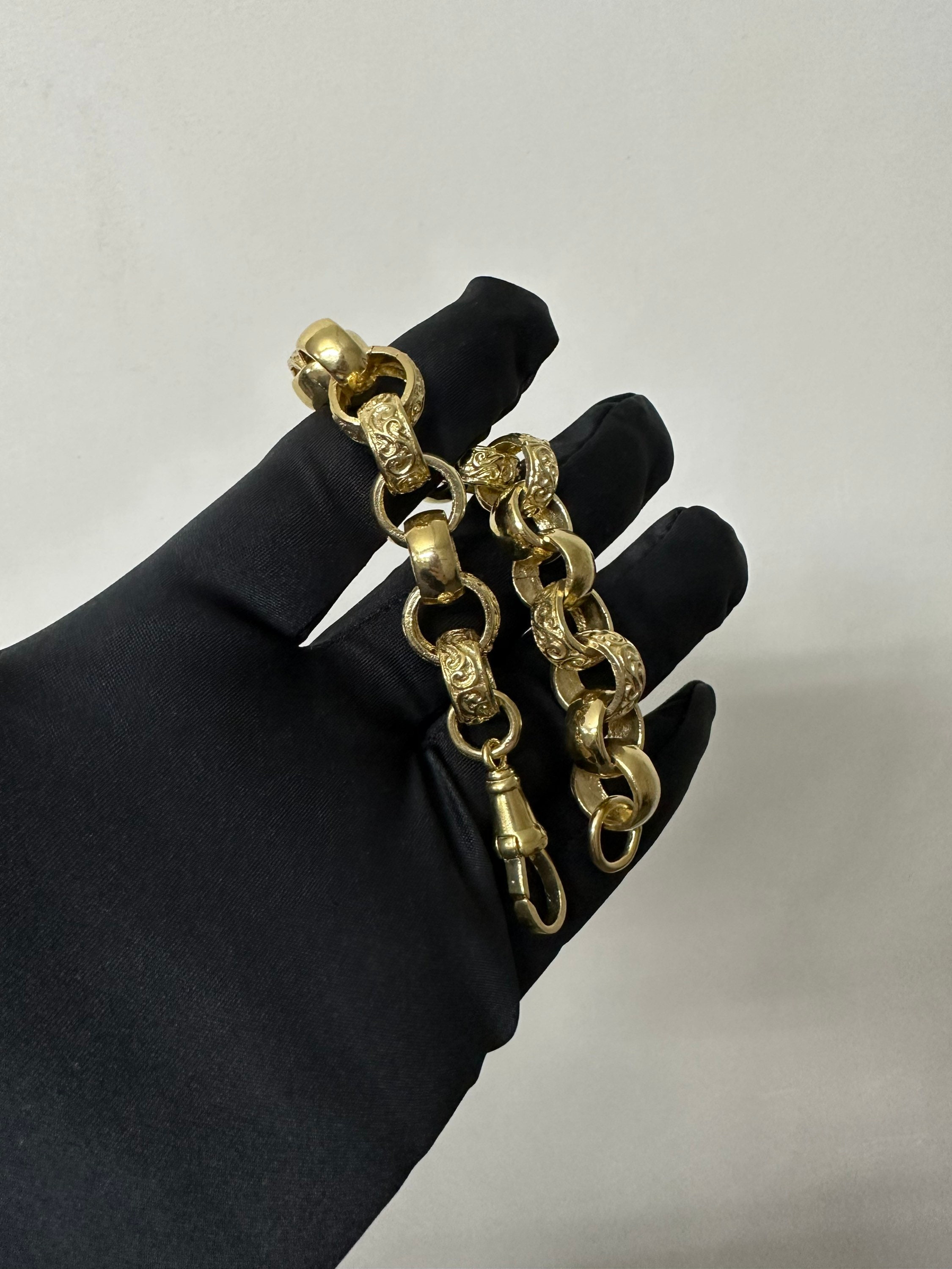 Mens belcher sale bracelet silver