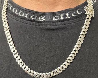 Heavy 925 Sterling Silver 10mm Cuban/Curb Chain. All Lengths