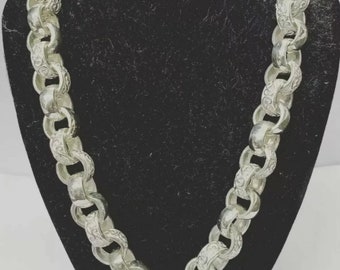 Heavy 925 Sterling Silver 15mm Gents Belcher Chain. All Lengths