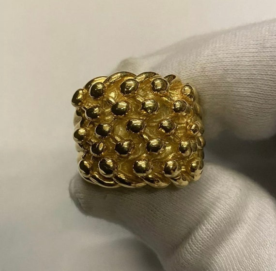 Gold plated 2024 keeper ring
