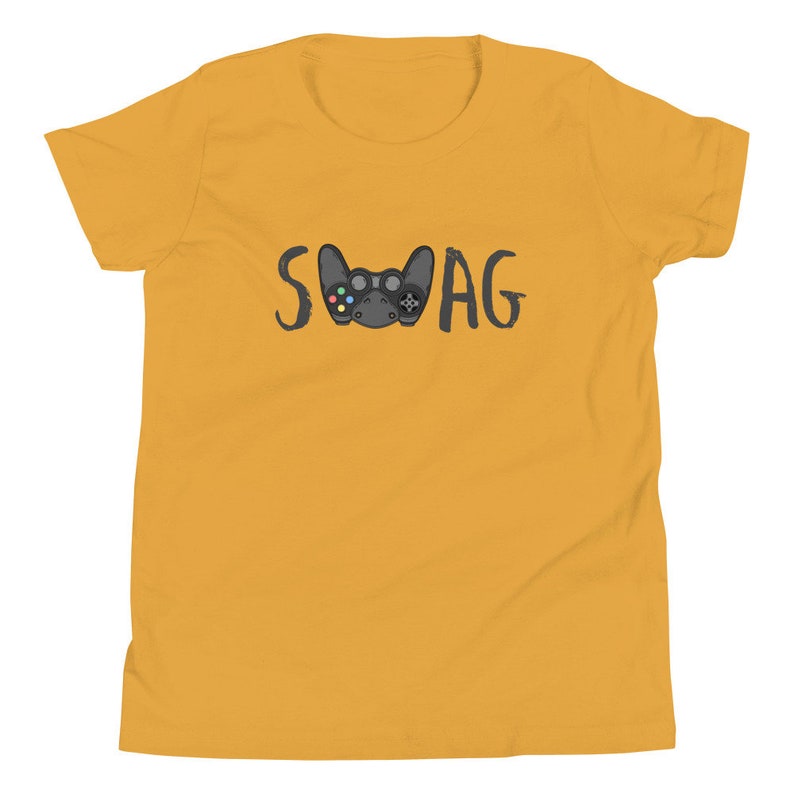 SWAG Youth Short Sleeve T-Shirt Black Text - gamer shirt - game shirt - gamer gear