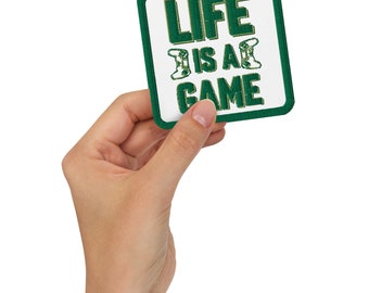 Life is a Game Embroidered Patch - Wear Your Philosophy - Gamer Themed