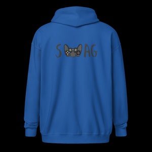 SWAG Unisex heavy blend zip hoodie Black text Gamer hoodie Gamer shirt Gamer gear image 1