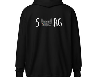 SWAG Unisex zware mix hoodie met rits