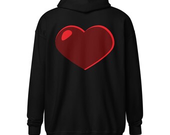 Gaming Heart Unisex heavy blend zip hoodie - Gamer Sweatshirt - Gaming Shirt - Gamer Gear