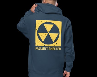 Gamer Club Fallout Shelter Unisex Fleece Zip-Up Hoodie - Gear Up for the Wasteland