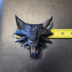 3D Resin Printed Witcher Wolf Head Handcrafted Gaming Collectible Geralt of Rivia Fan Art The Witcher White Wolf image 6