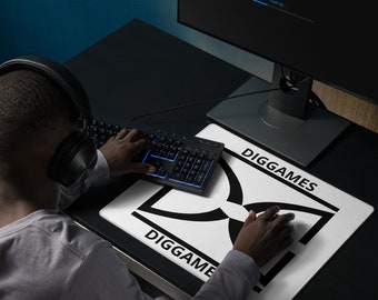 Diggames Logo Gaming Mouse Pad - Precision and Style in Every Move - Gamer Themed