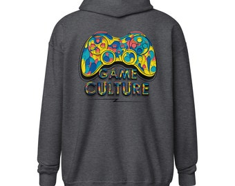 Game Culture Unisex heavy blend zip hoodie - Gaming Shirt - Gamer Sweatshirt - Games