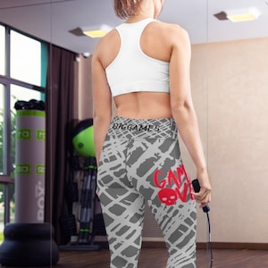 Gamer Yoga Leggings - Gaming theme - gamer clothes