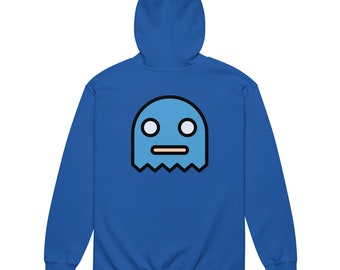 Gaming Ghost Unisex heavy blend zip hoodie - Pac Man - Gaming Sweatshirt - Gaming Hoodie - Gaming Shirt - Gamer Gear