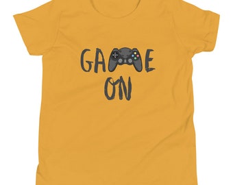 Game On Youth Short Sleeve T-Shirt - gamer shirt - gaming theme - game shirt