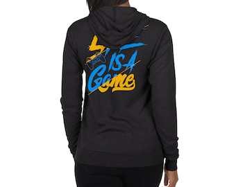 Life is a Game Unisex Zip Hoodie - Inspirational Gaming Apparel - Comfortable and Stylish - Video Game Enthusiast Clothing