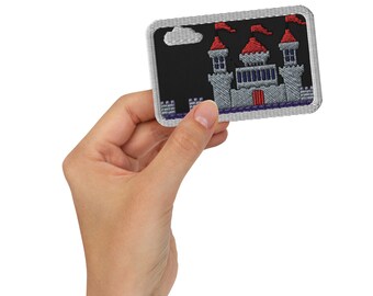 Castle Like Mario - Embroidered Patch - Embrace the Majesty - Gamer Themed