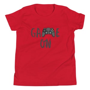 Game On Youth Short Sleeve T-Shirt - gamer shirt - gaming theme - game shirt